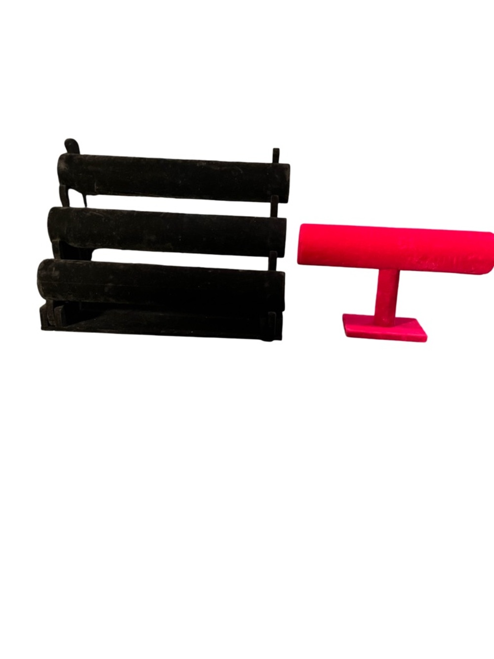 Black and Pink Velvet Bracelet Display Set - Picture 2 of 2
